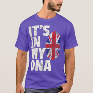 Camiseta ITS IN MY DNA British Flag Reino Unido Reino Unido
