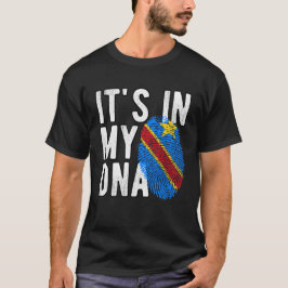Camiseta It's in my DNA Congo Flag Fingerprints