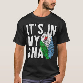 Camiseta It's in my DNA Djibouti Flag Fingerprints