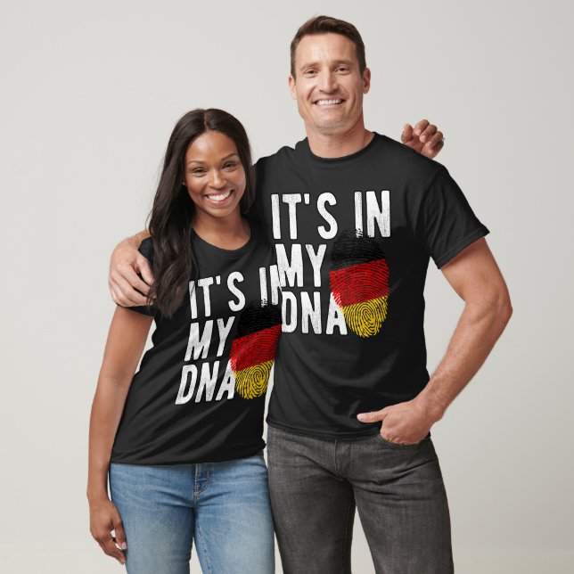 Camiseta It's in my DNA Germany Flag Fingerprints (Unissex)