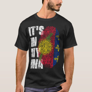 Camiseta IT'S IN MY DNA Guadeloupe Flag Boy Girl Gift