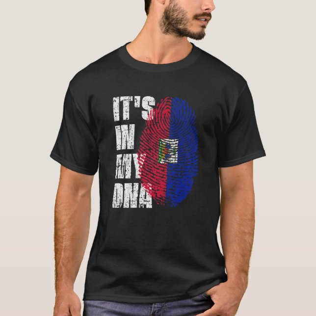 Camiseta IT's IN MY DNA Haiti Flag Haitian (Frente)