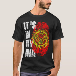 Camiseta IT'S IN MY DNA Kyrgyzstan Flag Boy Girl Gift