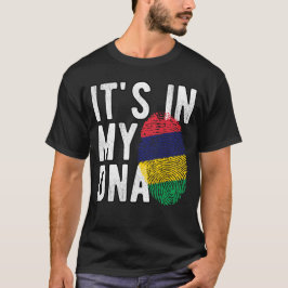 Camiseta It's in my DNA Mauritius Flag Fingerprints
