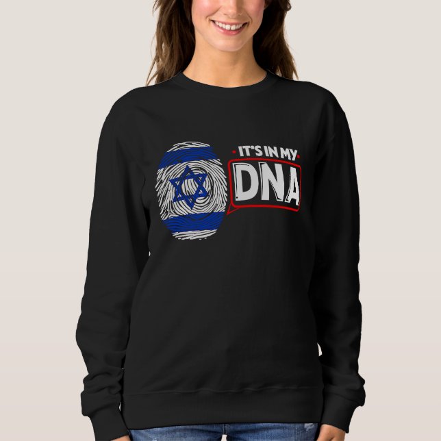 Camiseta Its In My DNA National Flag Israeli Patriotic Isra (Frente)