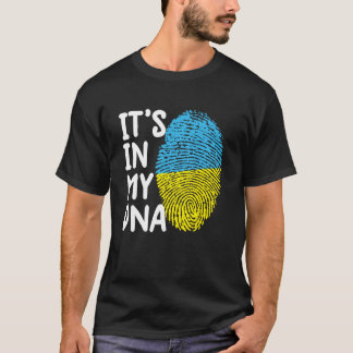 Camiseta It's in My DNA Ukraine Tee Ukrainian Ukraine Flag 