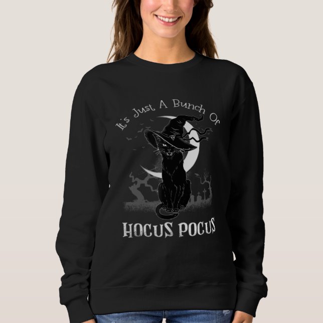 Camiseta It's Just A Bunch Of Hocus Pocus Cat Claws Costume (Frente)