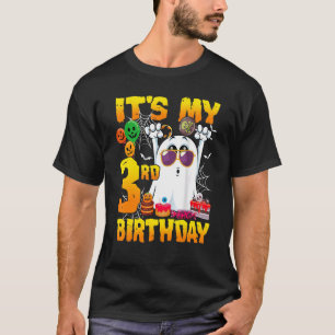 Camiseta It's My 3rd Birthday Ghost Pumpkin Halloween Party