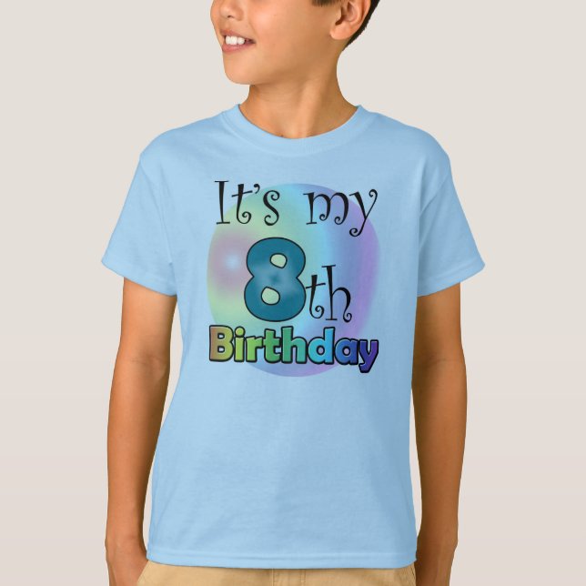 Camiseta It's my 8th Birthday (Frente)