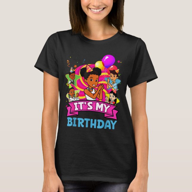 Camiseta It's My Birthday Girl Gracie Nk Doll Family Decora (Frente)
