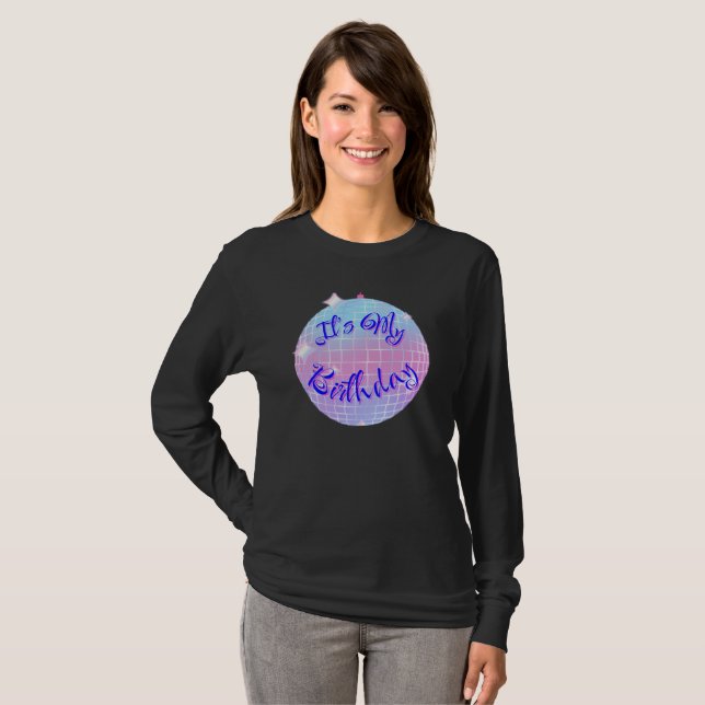 Camiseta It's my birthday! Glass sphere design. (Frente Completa)