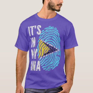 Camiseta ITS NO MEU Santo de DNA Lucia Flag Santo Lucian Ra