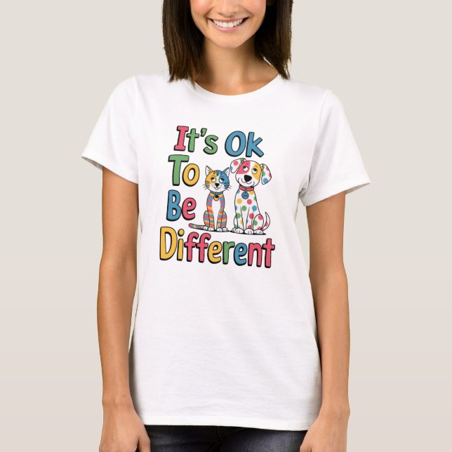 Camiseta It's ok to be different (Frente)