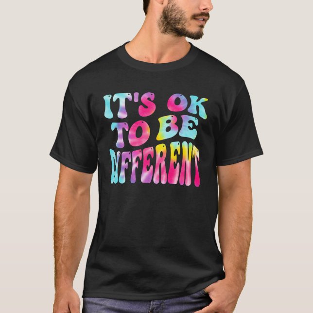 Camiseta Its Ok To Be Different Autism Awareness Women Girl (Frente)