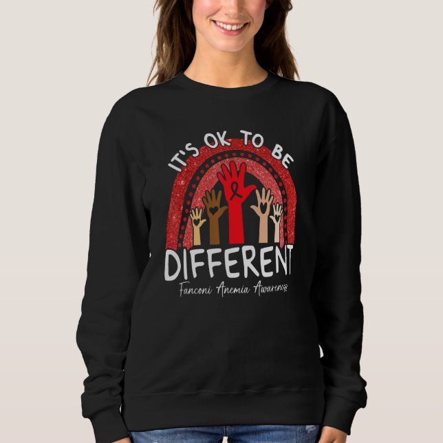 Camiseta It's Ok To Be Different Fanconi Anemia Awareness R (Frente)