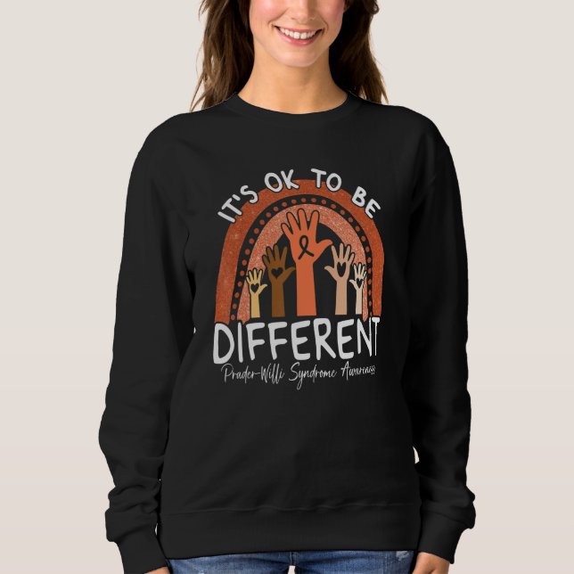 Camiseta It's Ok To Be Different Prader Willi Syndrome Awar (Frente)