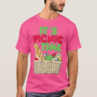 Camiseta It'S Picnic Time Family Trip Summer Vacation Campi