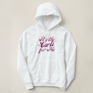 Camiseta "It's the Curls For Me" Curly Hair Graphic Hoodie