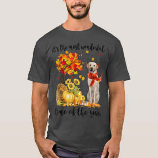 Camiseta It's The Most Wonderful Autumn Time Labrador Pumpk