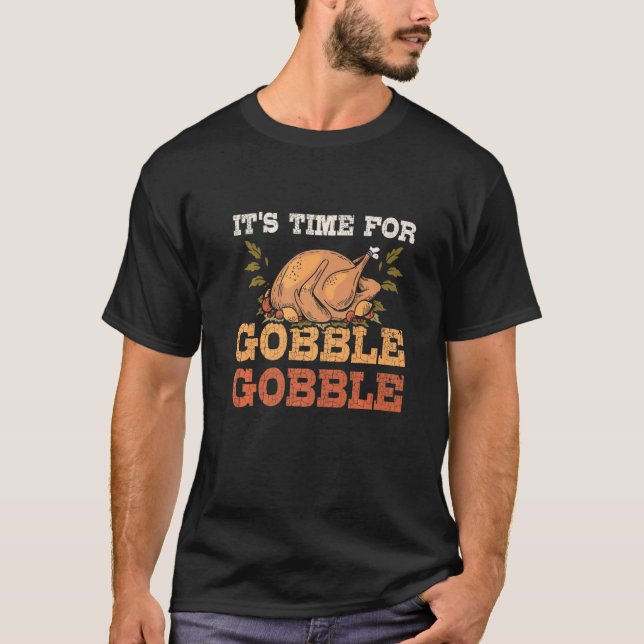 Camiseta It's time for gobble gobble (Frente)