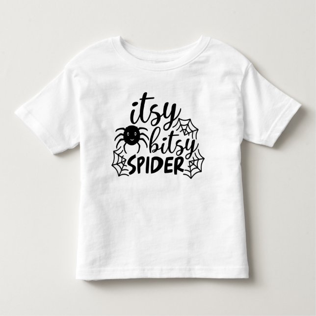 Camiseta Itsy Bitsy Spider Halloween (Frente)