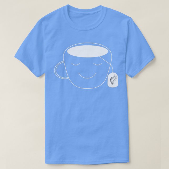 Camiseta Itx27s e chá design de bule simples engraçado (Frente do Design)