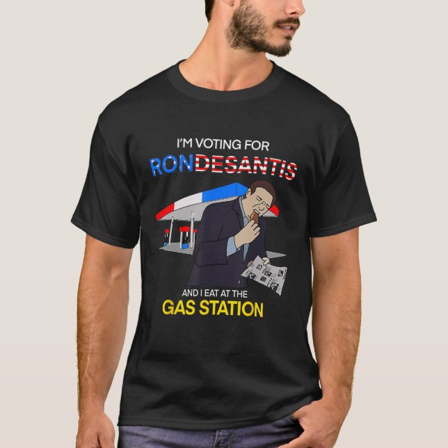 Camiseta Iu2019m A Votar A Favor De Ron Desantis E Eu Comi  (Frente)