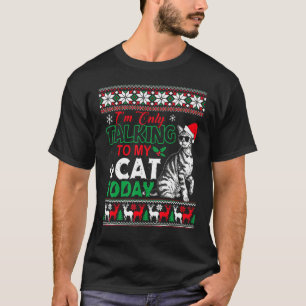 Camiseta Iu2019m Só Falando Com Meu Gato Hoje, Festa Feia