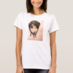 Camiseta Ivan e o snowcone azul da framboesa