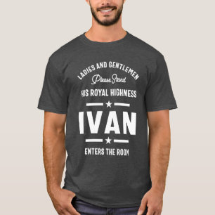 Camiseta Ivan Personalised Name Birthday Gift