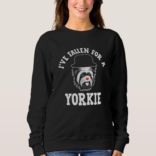 Camiseta Ive Fallen for a Yorkie Yorkshire Terrier Humor  1 (Frente)