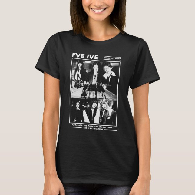 Camiseta I've IVE Girlband Kpop Fanmade Design (Frente)