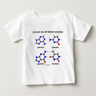 Camiseta I've obteve minhas bases cobertas (as bases do ADN