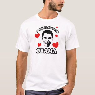 Camiseta I've obteve um esmagamento em Obama