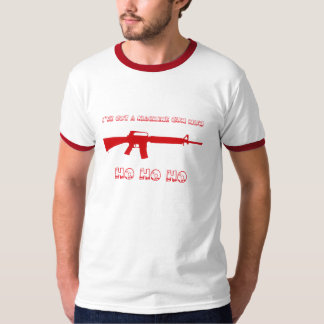 Camiseta I've obteve uma metralhadora, HO HO HO morre
