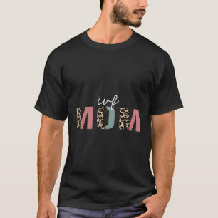Camiseta Ivf Mãe Leopard Imprime Apreciação