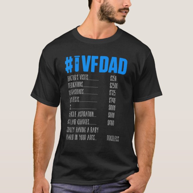 Camiseta Ivf Survivor Warrior Pai Day Infert (Frente)
