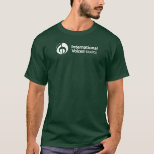 Camiseta IVH (Logotipo branco - Floresta profunda)