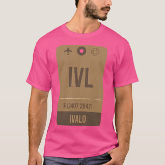 Camiseta Ivl Ivalo Finlândia Aeroporto de Companhia Aérea