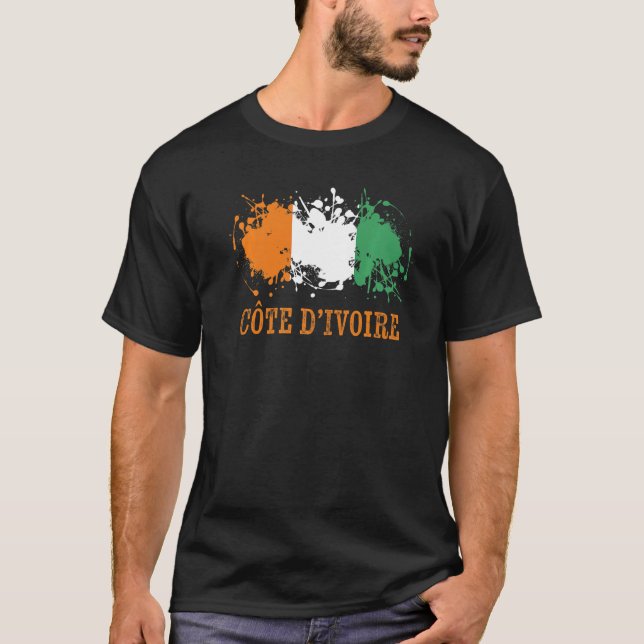 Camiseta Ivory Coaian enthusiasts for Côte du2019Ivoire and (Frente)