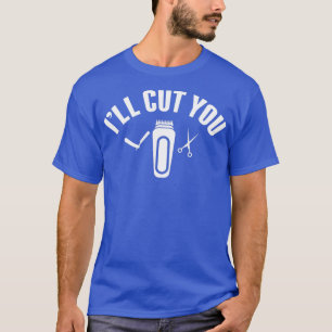 Camiseta Ix27 LL Corta-te a barber, os barbeadores engraçad