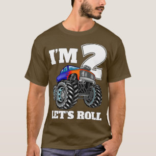 Camiseta Ix27m 2 Letx27s Roll Monster Truck segundo anivers