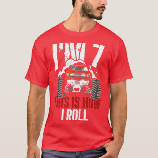 Camiseta Ix27m 7 É Assim Que Eu Rolo Caminhão De 7 Anos