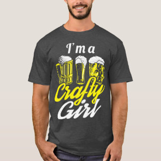 Camiseta Ix27m A Crafty Girl Beer Home Brewing T