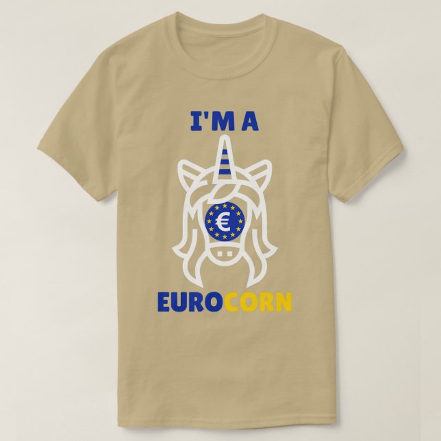 Camiseta Ix27m A Eurocorn Unicorn Money Trading Capital 1 (Frente do Design)