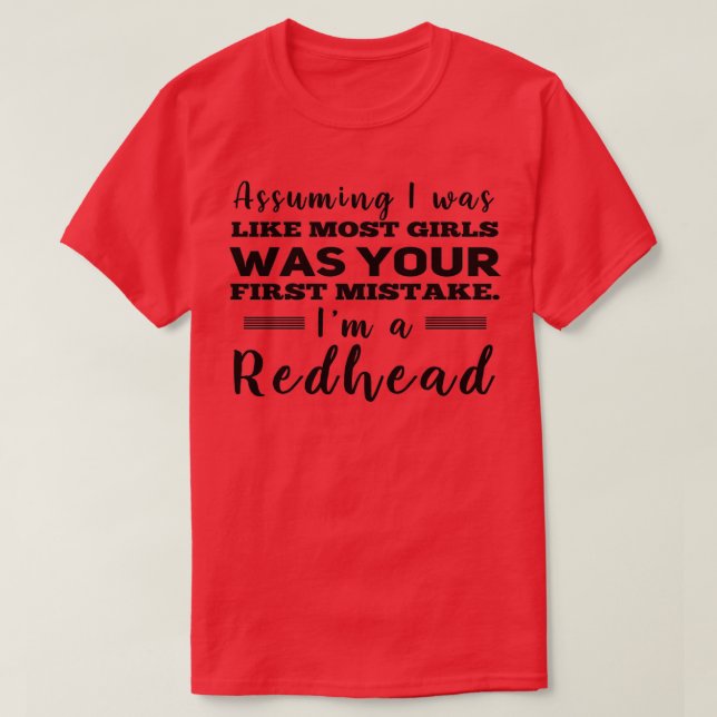 Camiseta Ix27M A REDHEAD 5 (Frente do Design)