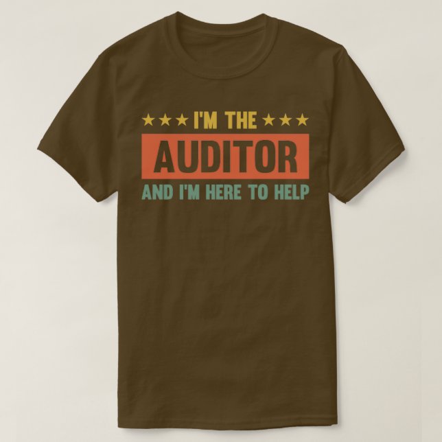 Camiseta Ix27m Contabilidade de Auditoria Funny do Auditor (Frente do Design)