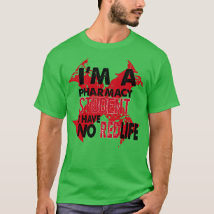 Camiseta Ix27m, estudante de farmácia, eu não tenho nenhum 