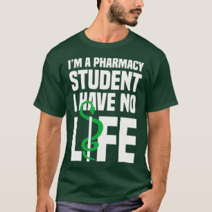Camiseta Ix27m estudante de farmácia não tenho vida 96