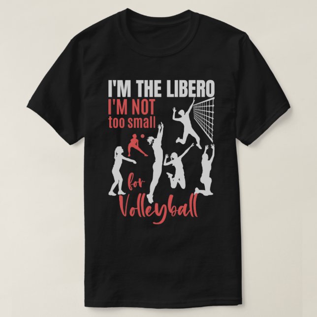 Camiseta Ix27m O Libero Ix27m Não Pequeno Para Voleibol (Frente do Design)